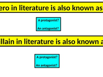 Hero, Anti-hero and Villain