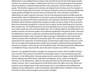 Utilitarianism essay - A*/ RS / OCR