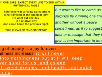 Enjambment and Caesura