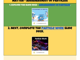 Matter - Arrangement of Particles