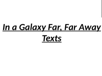 Science Fiction Reading Booklet