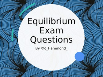 GCSE Chemistry Equilibrium Questions