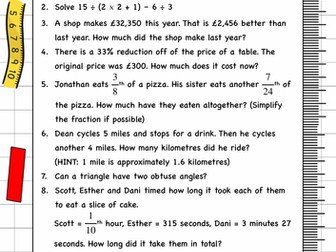 Maths Quiz For Year 5 And Year 6