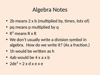 Algebra and number mixed topics revision