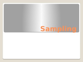 Types of sampling powerpoint