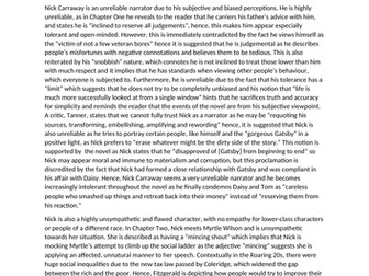 The Great Gatsby Nick Carraway essay