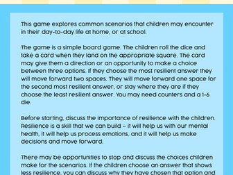 Resilience game
