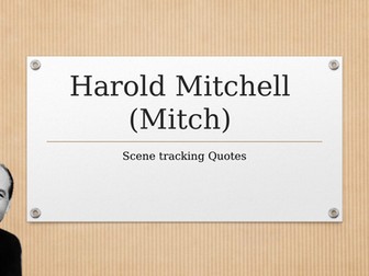 Streetcar Named Desire- Harold Mitchell Analysis