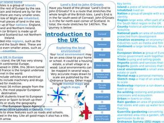 KS3 introduction to the UK