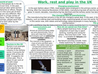 KS3 work rest and play in the UK