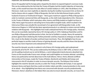 A-Level A*TudorEssayHenryVII'sForeignPolicy