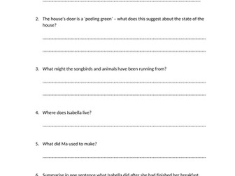 Whole Class Reading Comprehension Questions