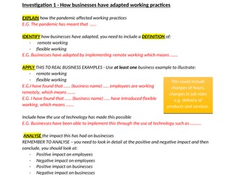Covid 19 Business Investigation