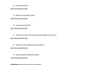 Business Disasters - Sunny Delight