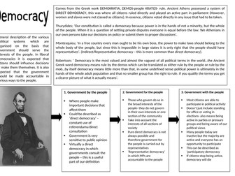 Democracy & Participation Teaching Resources Pack - Edexcel A-Level Politics