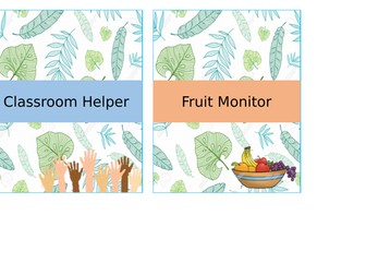 Classroom Jobs Display