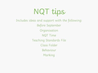 NQT Tips