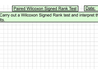 Paired Wilcoxon Signed Rank Test (Unit 14 - Experimental Design)