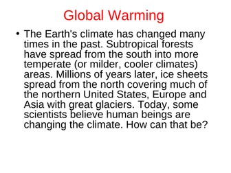 Recycling and Climate Change Project