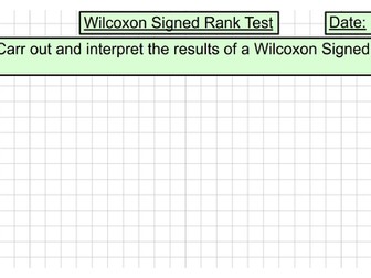 One Sample Wilcoxon Signed Rank Test (Unit 13 - Non Parametric Testing)