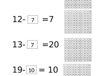 Subtraction true or false questions