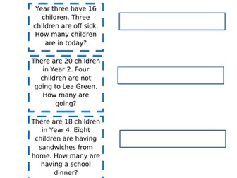 Subtraction word problems