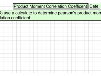 Correlation Coefficients PMCC (Unit 6 - Bivariate Data)