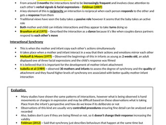 AQA A level Psychology Attachment Revison Guide
