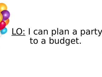 Party Planning Budgeting Resource
