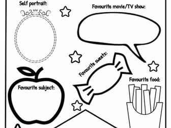 About Me Banner- bunting