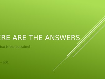 What Is The Question? Creative iMedia - R081 - LO1