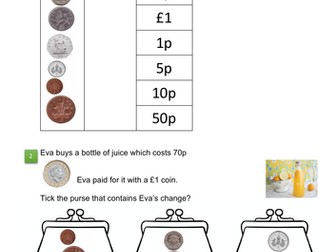 Maths Questions - Money working with Pound and Pence