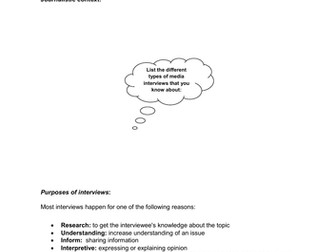 Interview Techniques Activity Workbook
