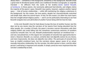 Christina Rossetti 'Twice' OCR A Level Literature