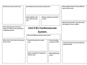 Unit 5 B1 Revision on Broadsheet