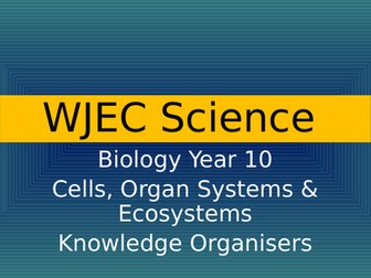 WJEC GCSE Biology knowledge organisers