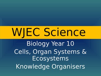 WJEC GCSE Biology knowledge organisers