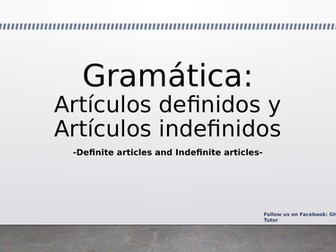 Uses of the Articles in Spanish