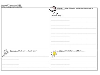 Editable inference and deduction sheets