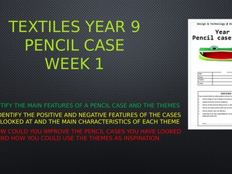 Textiles Pencil Case SOW