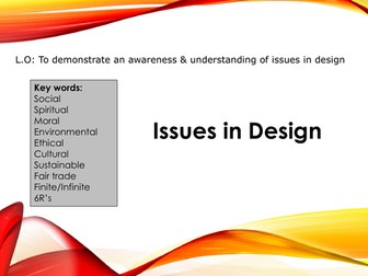 Issues in Design
