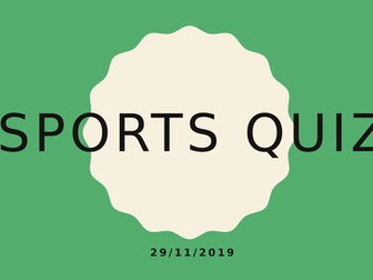 Sports Quiz