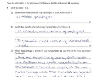 IGCSE GLOBAL PERSPECTIVES SOLVED PAST PAPER 1
