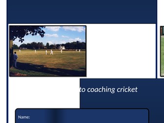 Cricket Coaching Drills Book