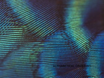 Alphabetical ordering