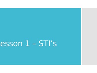 PSHE Sex Education: STI's