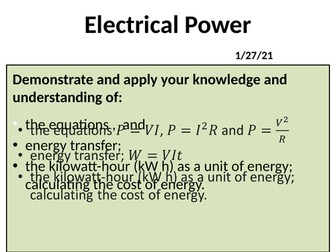 Electrical Power