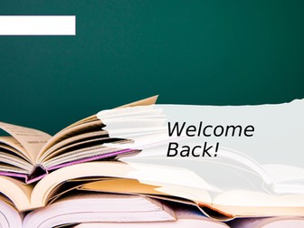 Back to school lesson for Secondary English