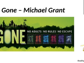Gone - Michael Grant - Reading Booklet