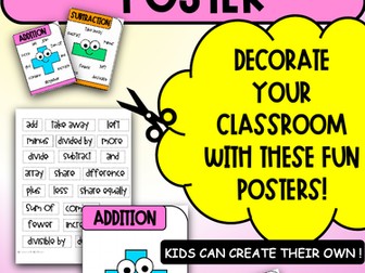 Maths Vocabulary Posters - YMT